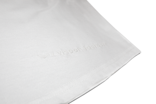 Tshirt weiß mit Visoon.Fashion und Trigema Logo